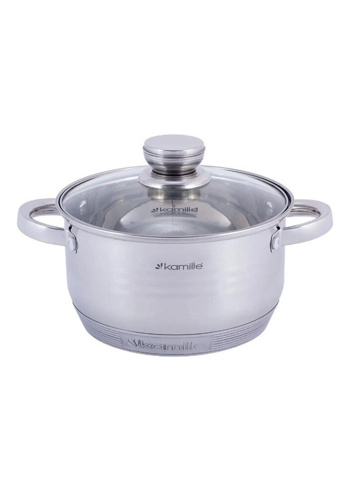 Кастрюля с крышкой KM-4913 5 л 24 см Kamille (271547244)