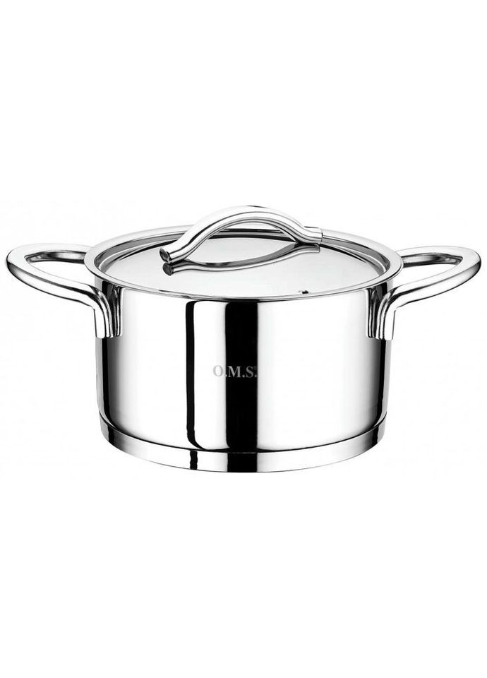 Кастрюля со стеклянной крышкой Cylinder 2037-22 22 см 4.3 л OMS (271545188)