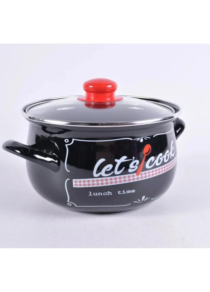 Каструля емальована Lets Cook GT-T-120-LCB 20 см 4 л Gusto (271545413)