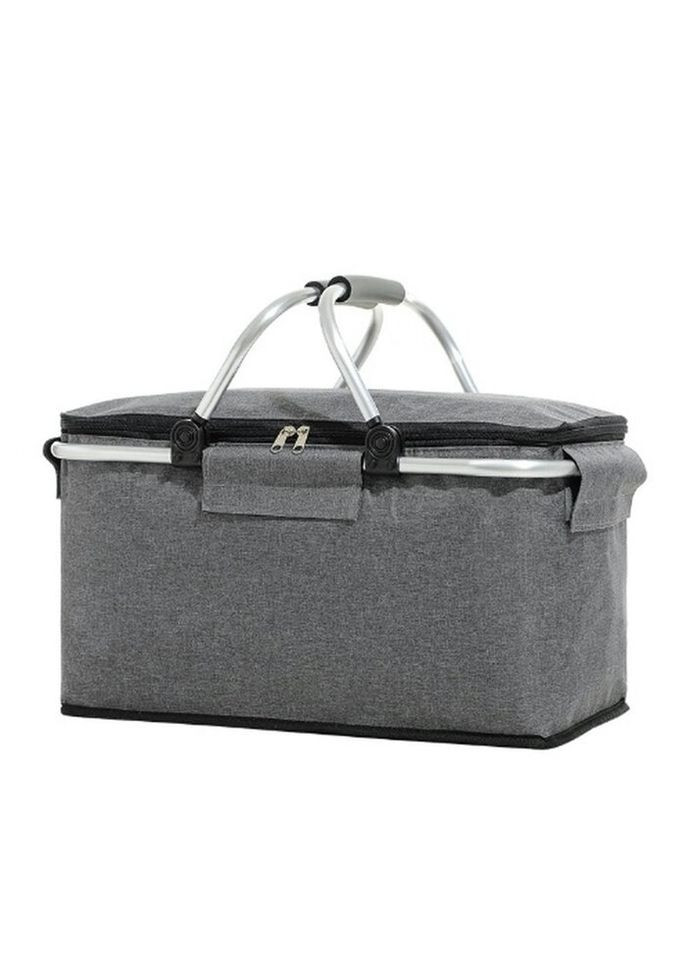 Термосумка 11305 20х23х40 см сіра No Brand (271547954)