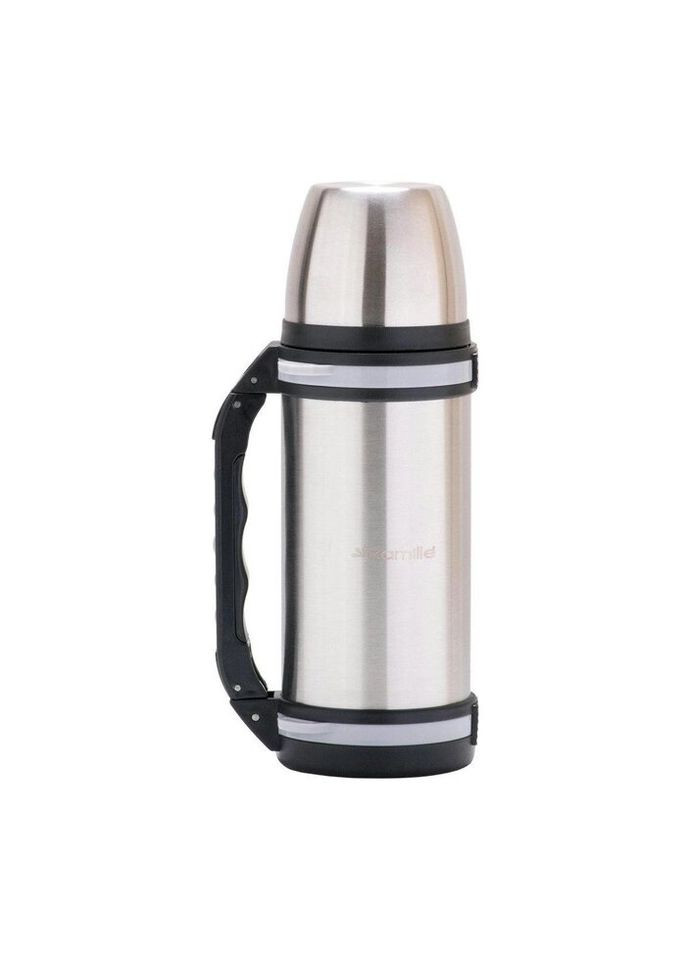 Термос із нержавіючої сталі з ручкою та ремінцем 1000 мл KM-2090 Kamille (271549086)