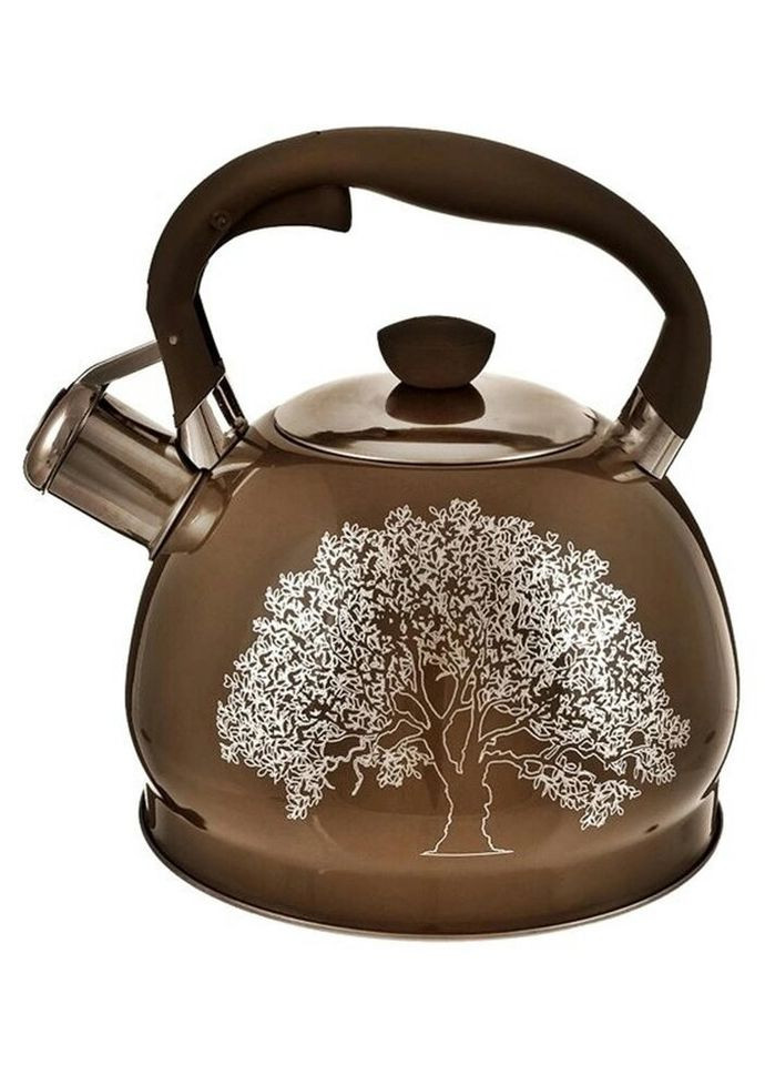 Чайник со свистком Серебро 1 EB-1956-SB 2 л коричневый Edenberg (271551155)