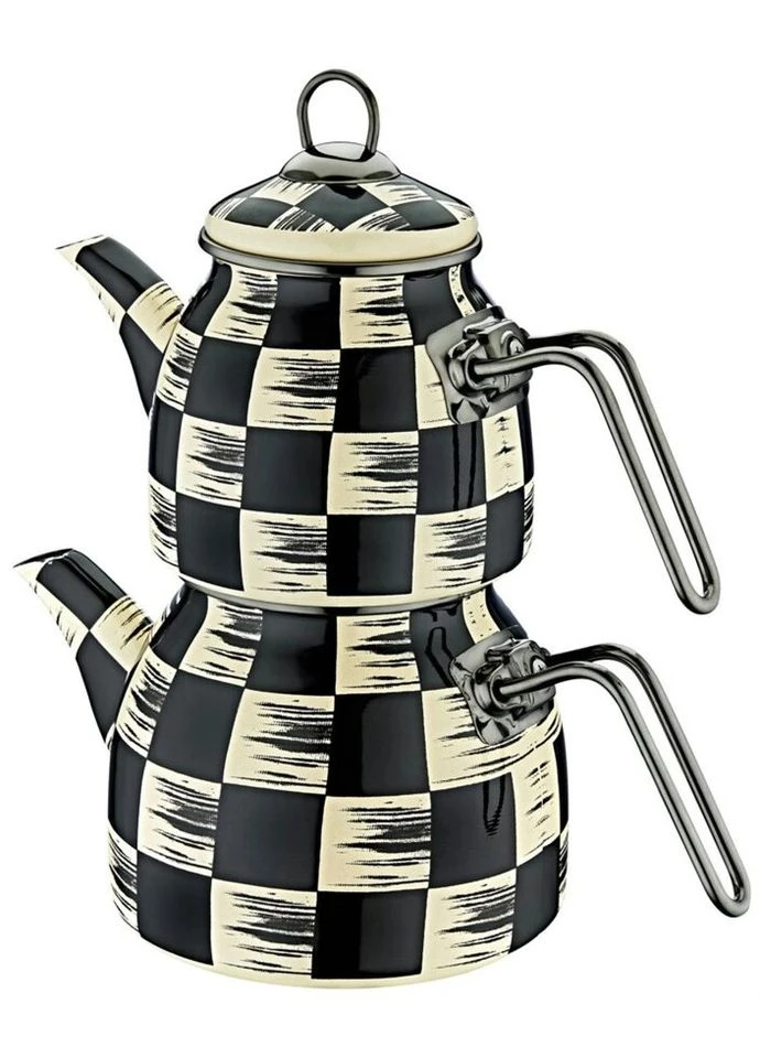Набор чайников 10810-Black-Cream 2 шт черный OMS (271550332)