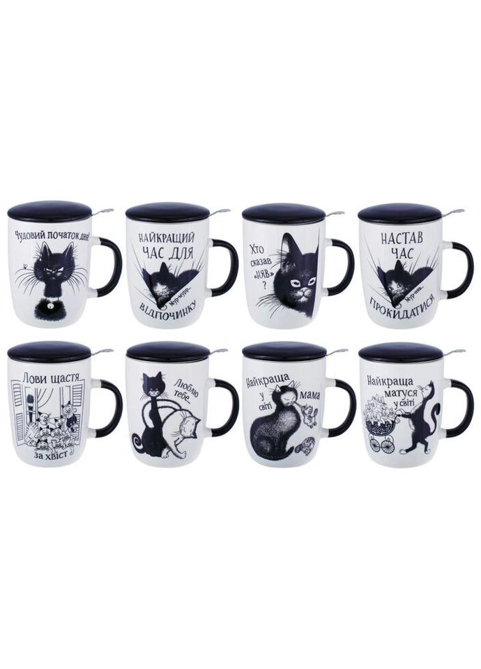 Кружка заварочная Bona Di Веселые коты 380-437 450 мл BonaDi (271550470)