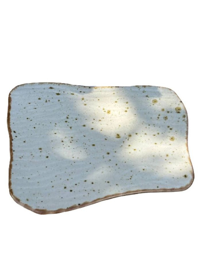 Блюдо для подачи Декор Керамика Sand Space SS-2364 бежевое Декор Кераміка (271551007)