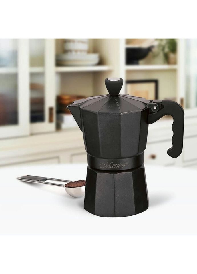 Кофеварка гейзерная МR-1666-9-BLACK 450 мл 9 чашек Maestro (271551658)
