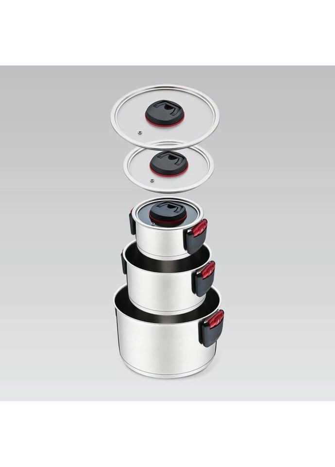 Набір каструль MR-3530 6 предметів Maestro (271551808)