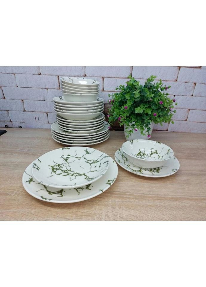 Сервиз столовый Haki KL24-marble-HAKI 24 предмета TULU (271552569)