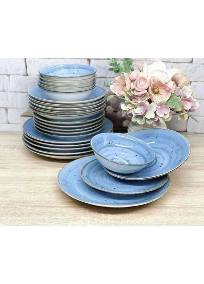 Сервиз столовый Spiral Blue DN24-SPIRAL-BLUE 24 предмета TULU (271553525)