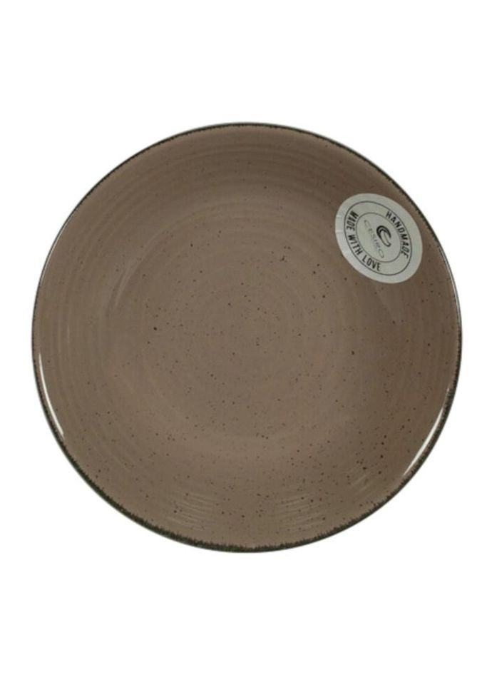 Тарелка суповая Spiral A2345S-G142 21 см кофе с молоком (уценка) Cesiro (271552603)