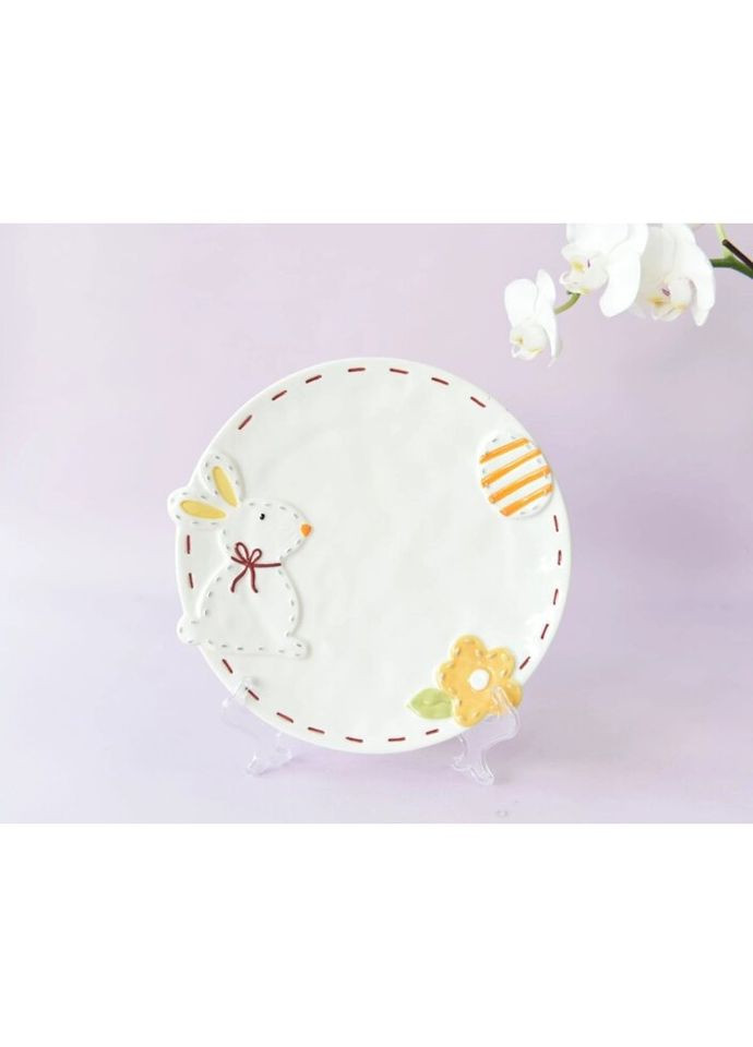 Тарелка керамическая круглая Кролик 6796 18.5 см No Brand (271552691)