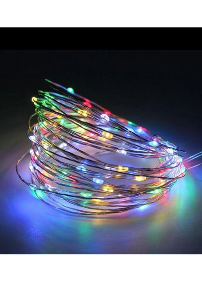 Гирлянда светодиодная на батарейках Роса 9308 10 м мультиколор No Brand (271552677)