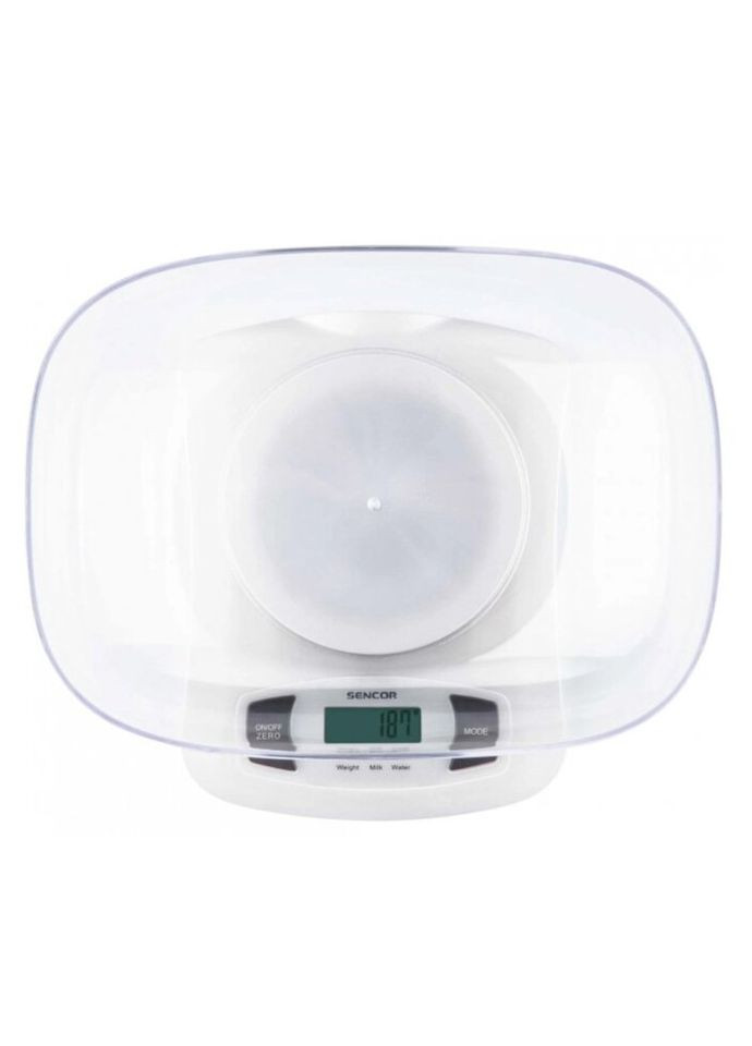 Весы кухонные с чашей SKS-4001-WH 5 кг белые Sencor (271554175)