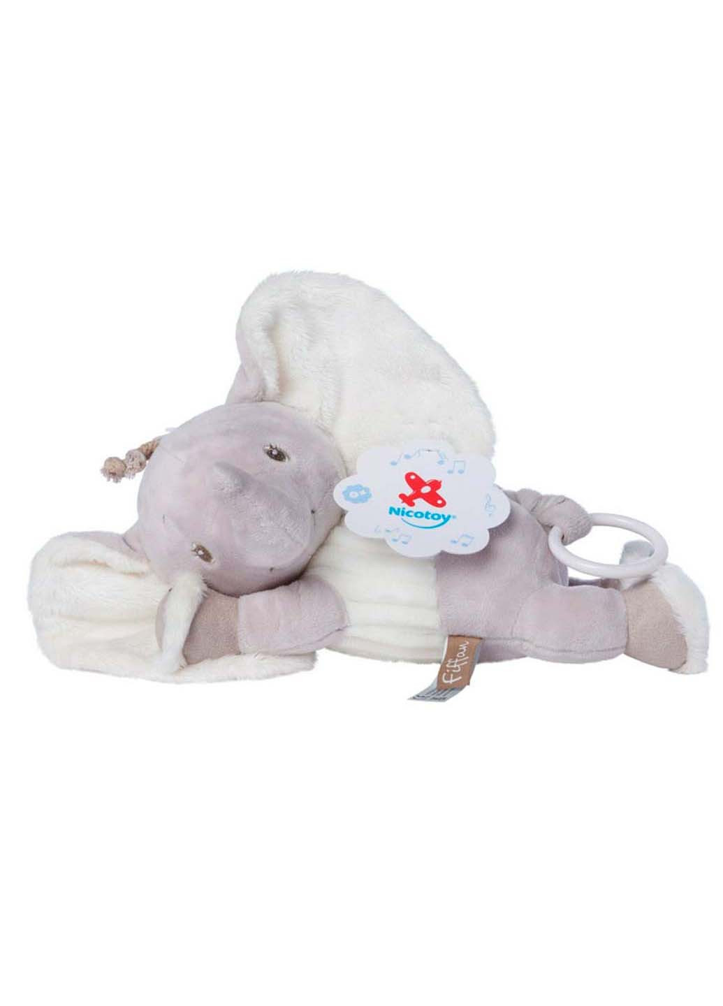 Мягкая музыкальная игрушка Слоненок 25 см Nicotoy (271668148)