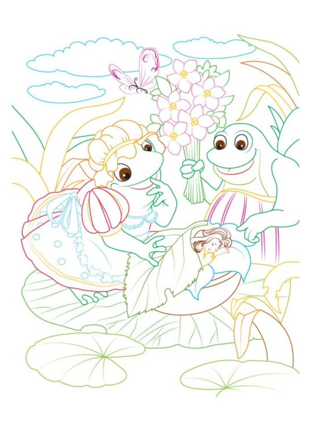 Заєць і півень. Розмальовка для хлопчиків і дівчаток Пегас (271666572)