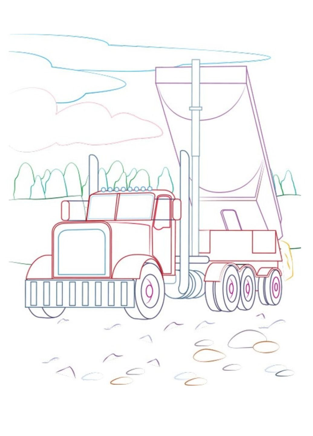 Раскраска для мальчиков Автобус Пегас (271666656)