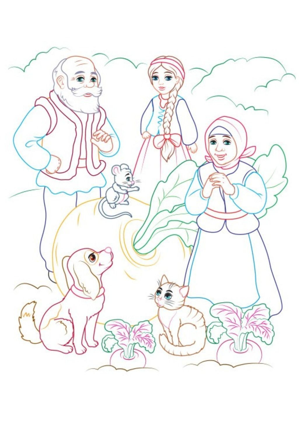 Курочка Ряба. Розмальовка для хлопчиків і дівчаток Пегас (271666586)