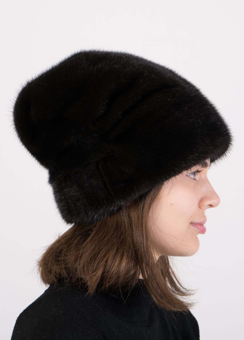 Женская меховая норковая теплая шапка Меховой Стиль бант (271670809)