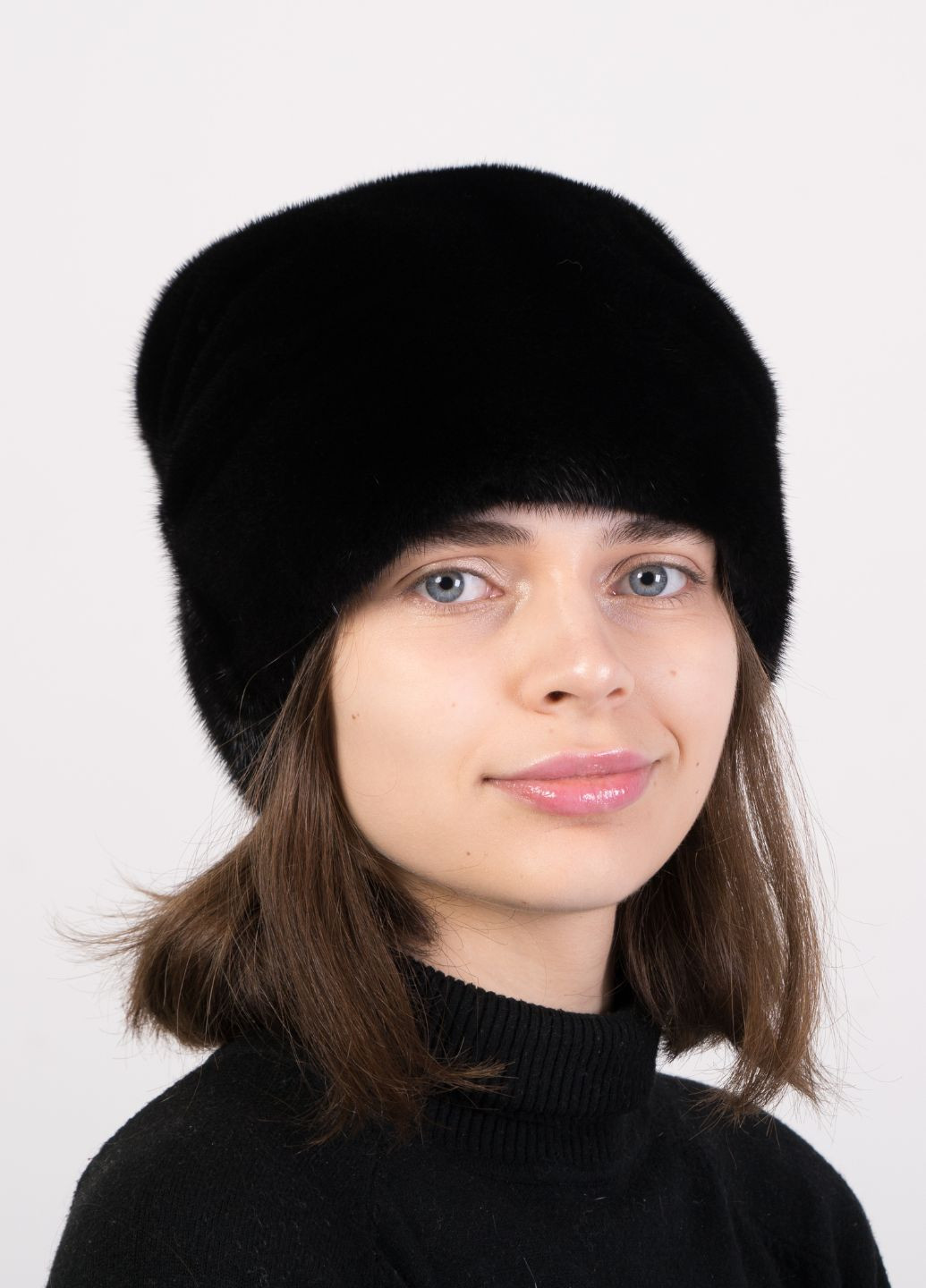 Жіноча хутряна норкова тепла шапка Меховой Стиль бант (271670810)