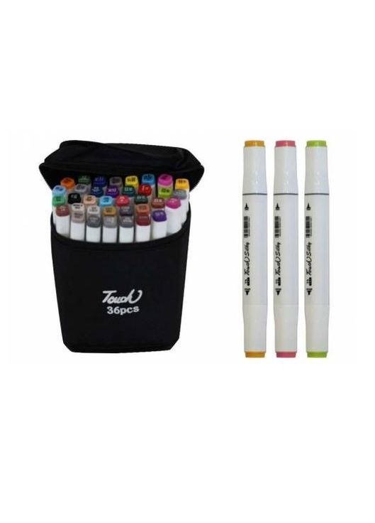 Маркеры двухсторонние белый корпус 36цв. Home (271662192)