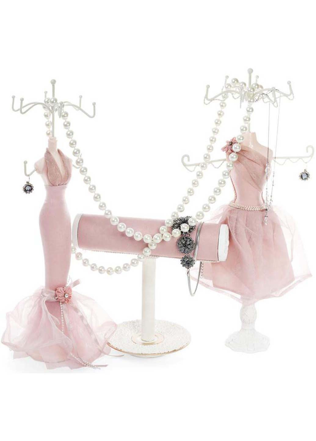 Біжутерка підставка для прикрас Рожева сукня 17.5х12.5х40.5 см підвіска Bona (271818036)
