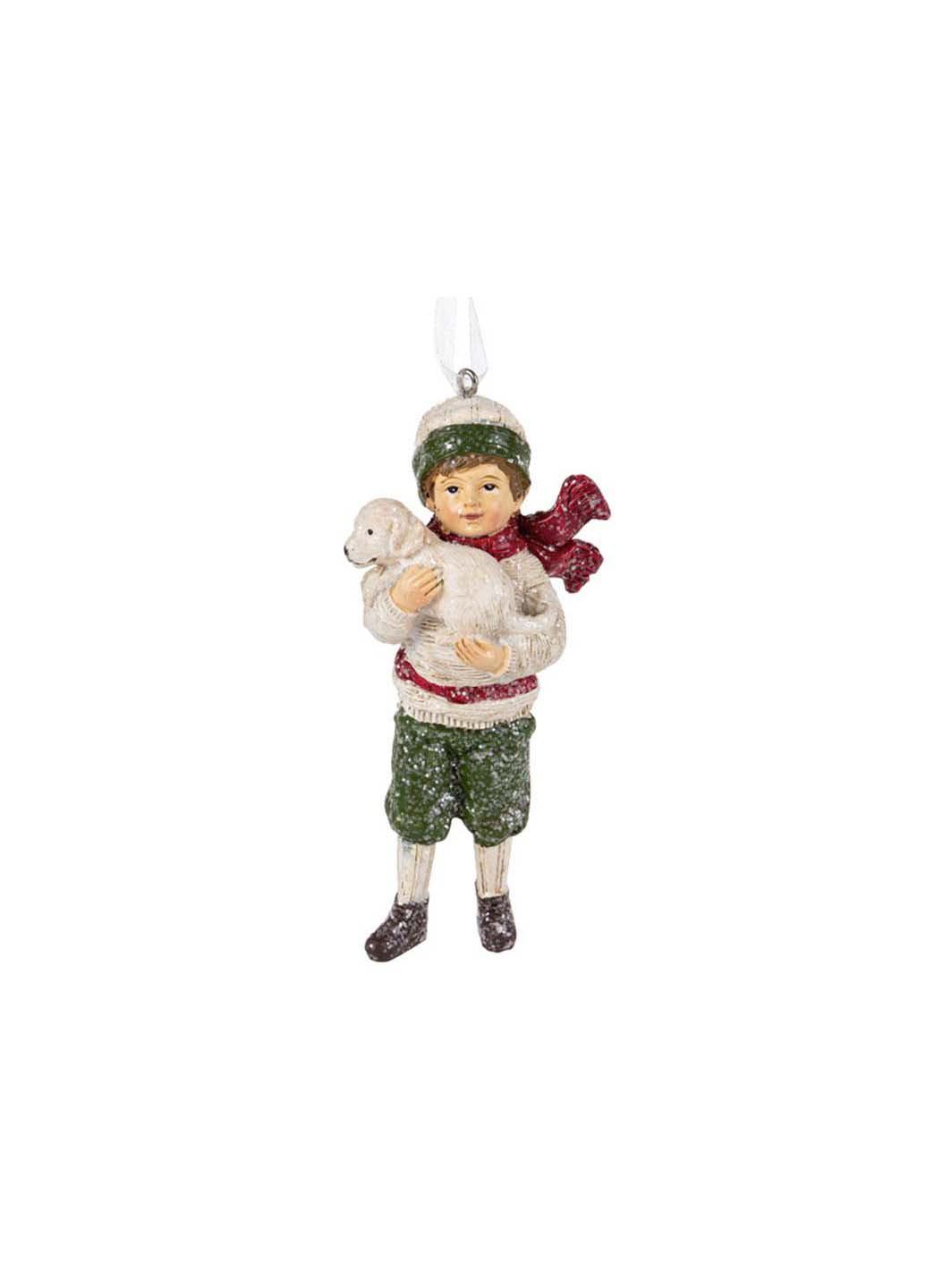 Ялинкова фігурка Christmas Boy з цуценям Lefard (271817966)