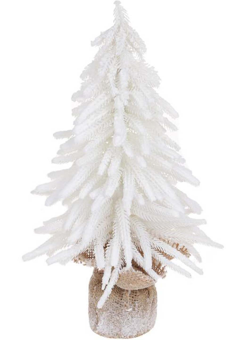 Декоративная игрушка елка Белая Елочка 20х20х35 см в мешочке BonaDi (271818304)