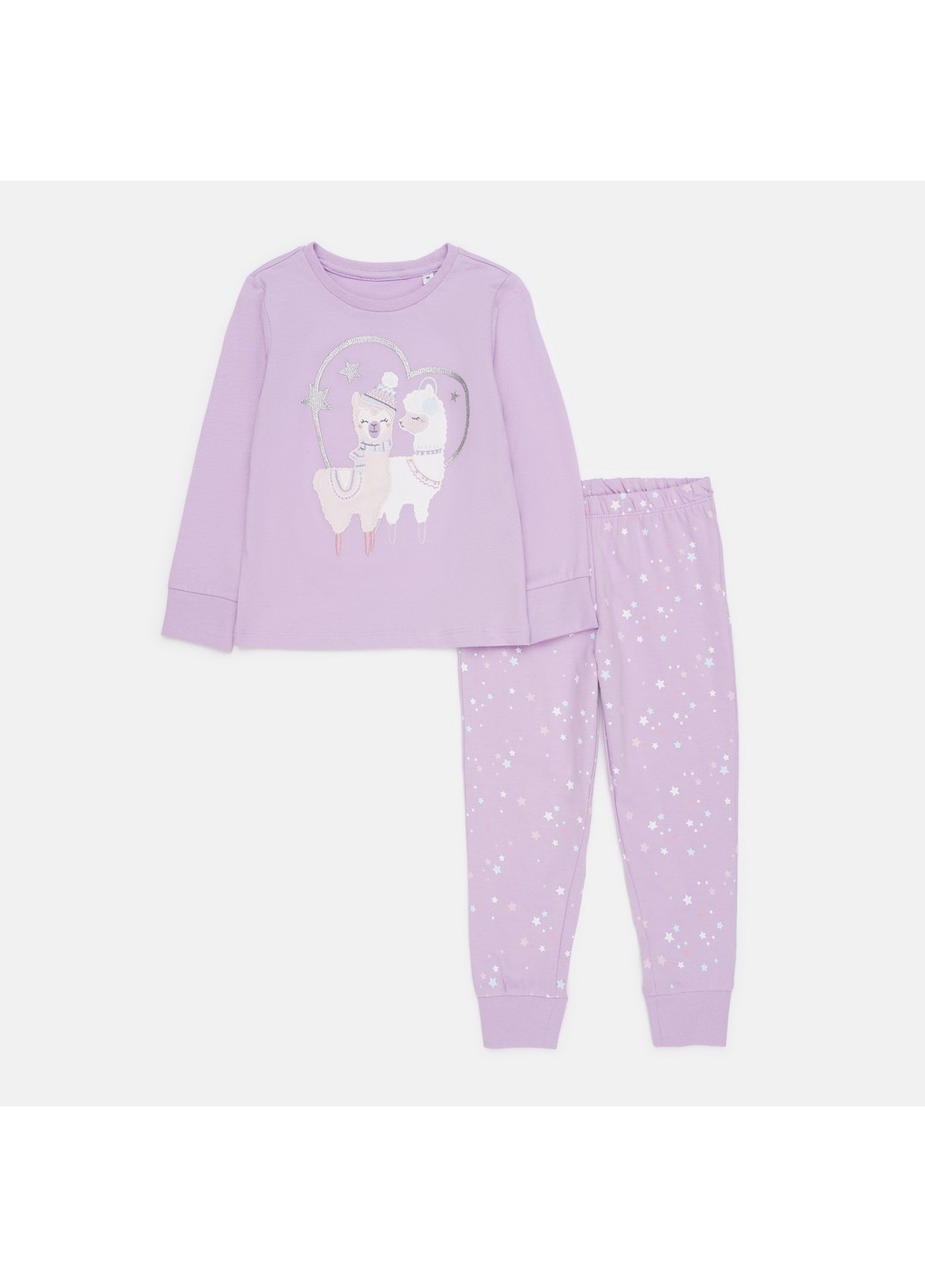 Фиолетовая всесезон пижама (штаны, лонгслив) C&A