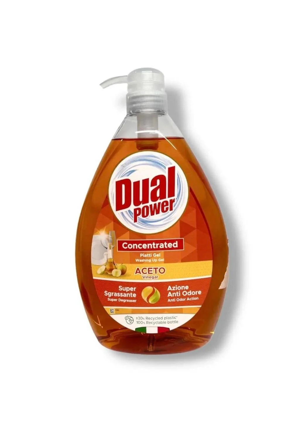 средство для мытья посуды Яблочный уксус 1 л Dual Power (271709503)