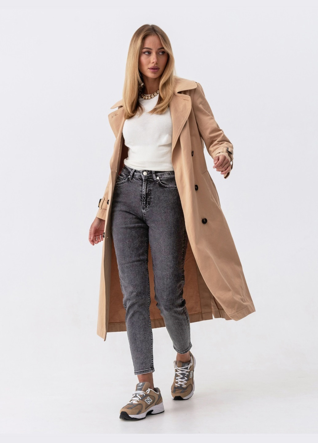 сірі стрейчові джинси-мом Dressa - (271828866)