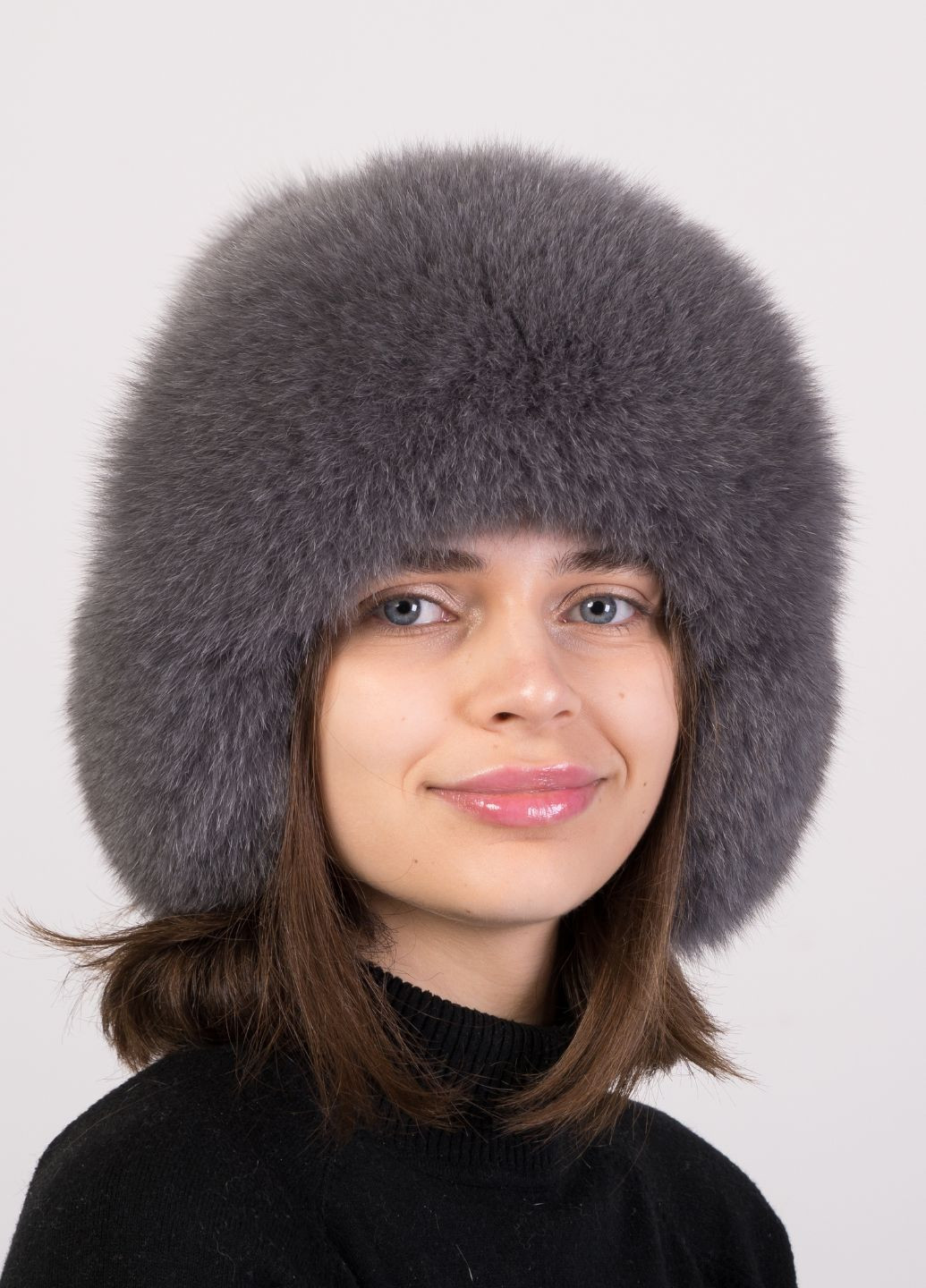 Жіноча зимова хутряна шапка вушанка на трикотажі Меховой Стиль зимушка (271838890)
