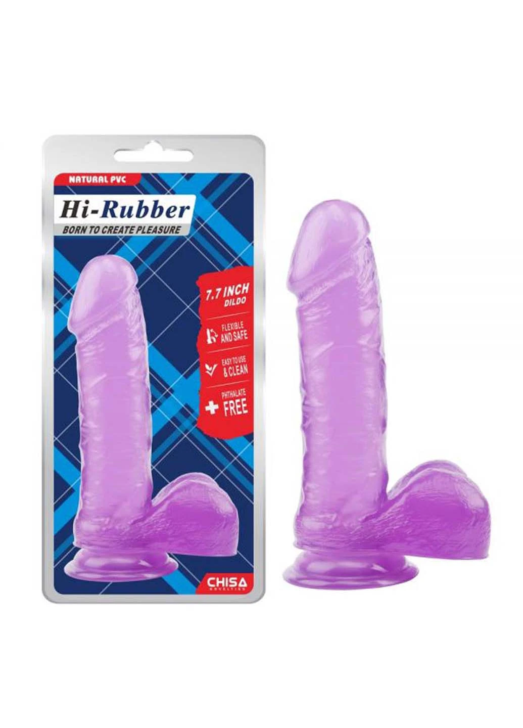 Фаллоимитатор с мошонкой на присоске 7.7 Inch Dildo Chisa (271841055)
