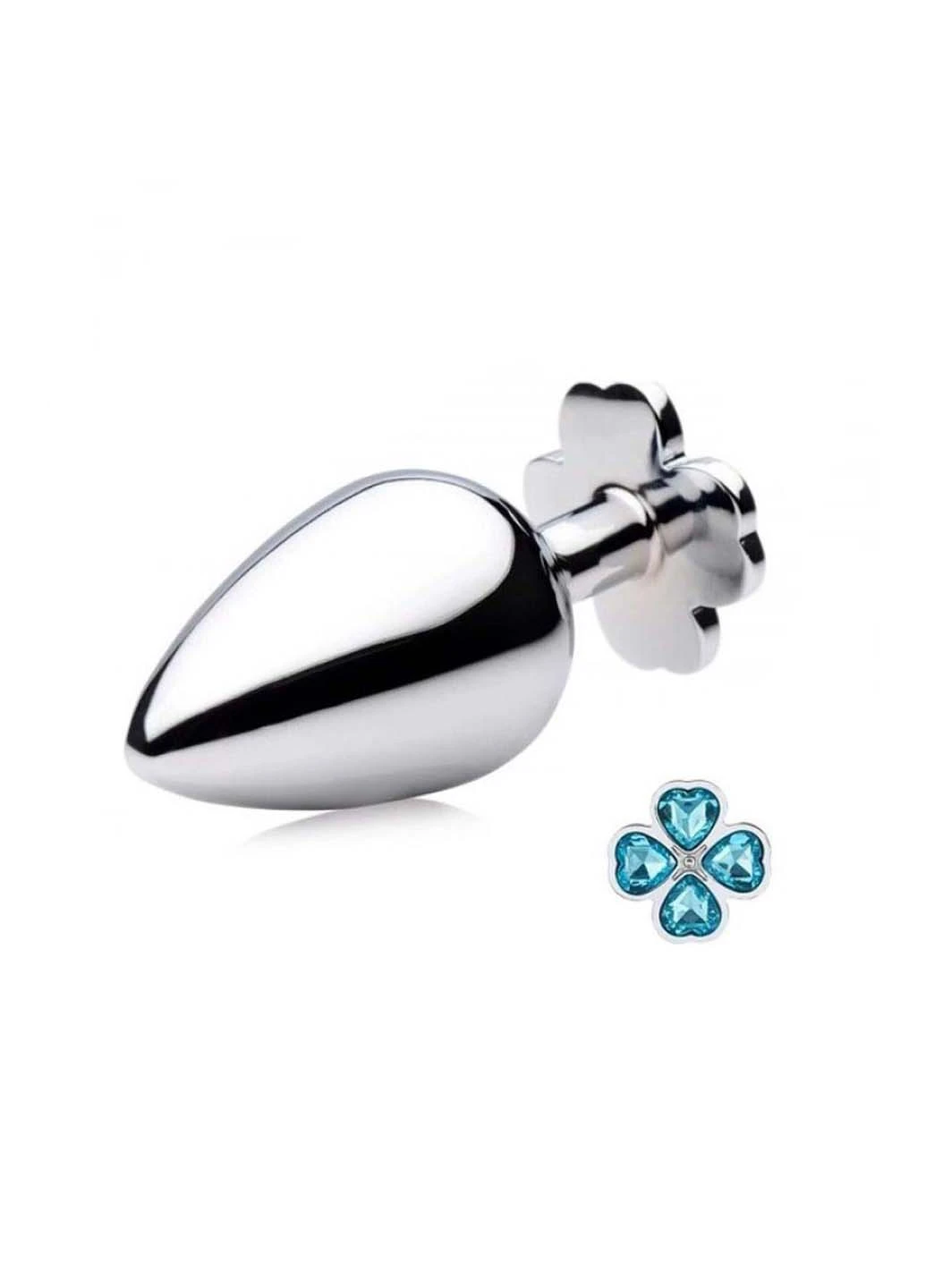 Анальний корок Metal Clover Butt Plug Jewelry Medium Bdsm4u (271841166)