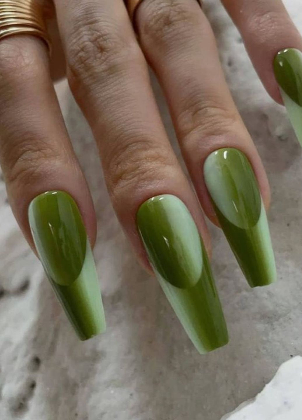 Накладні нігті зі скотчем і пилочкою зелені 24 шт 008 Nails (271986077)