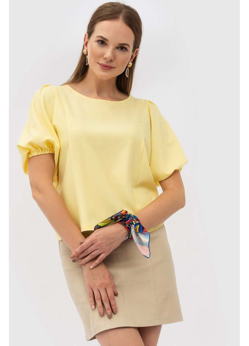 Желтая летняя блуза Lesia Стея