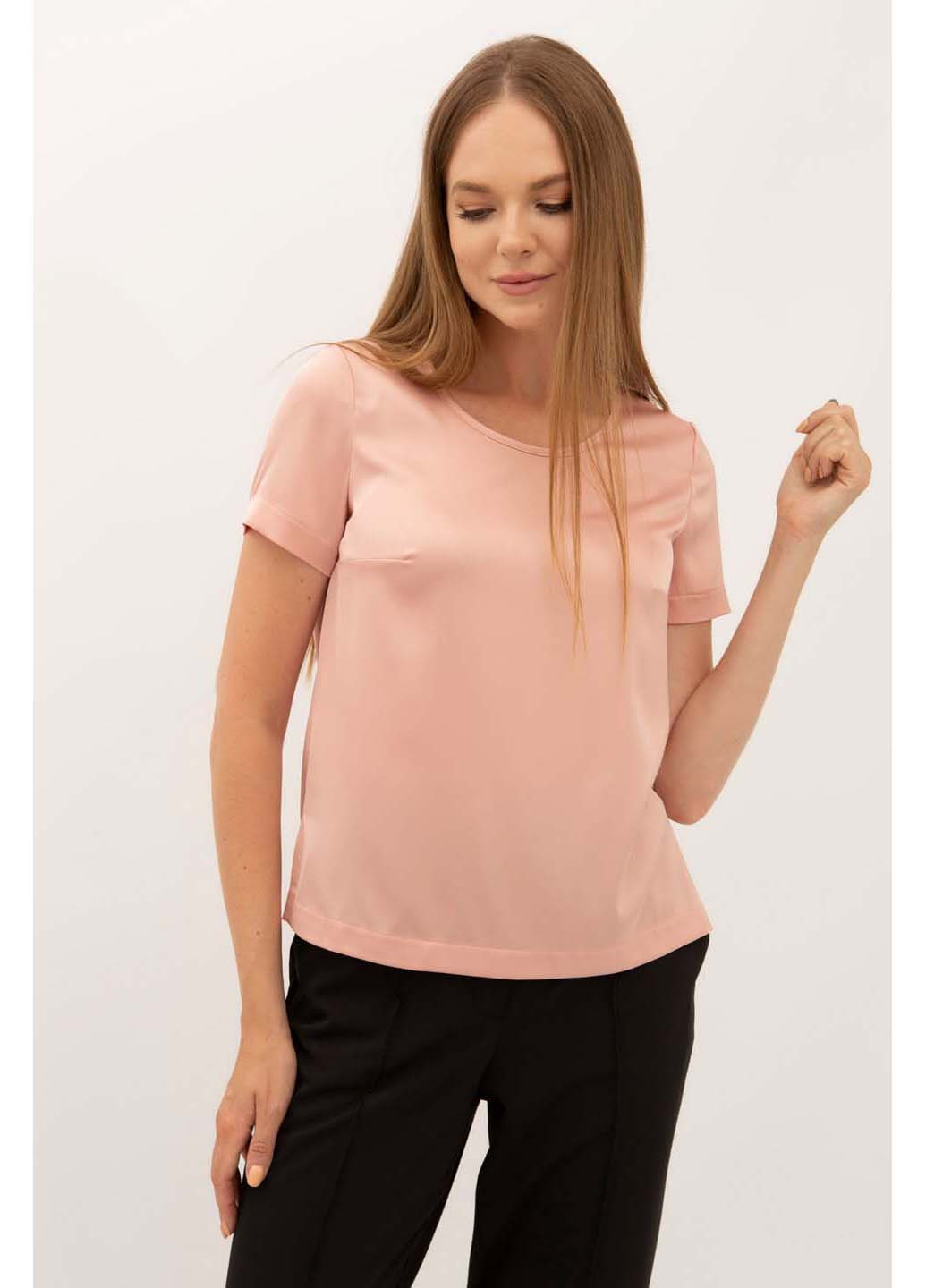 Розовая демисезонная блуза Lesia Ламін 208