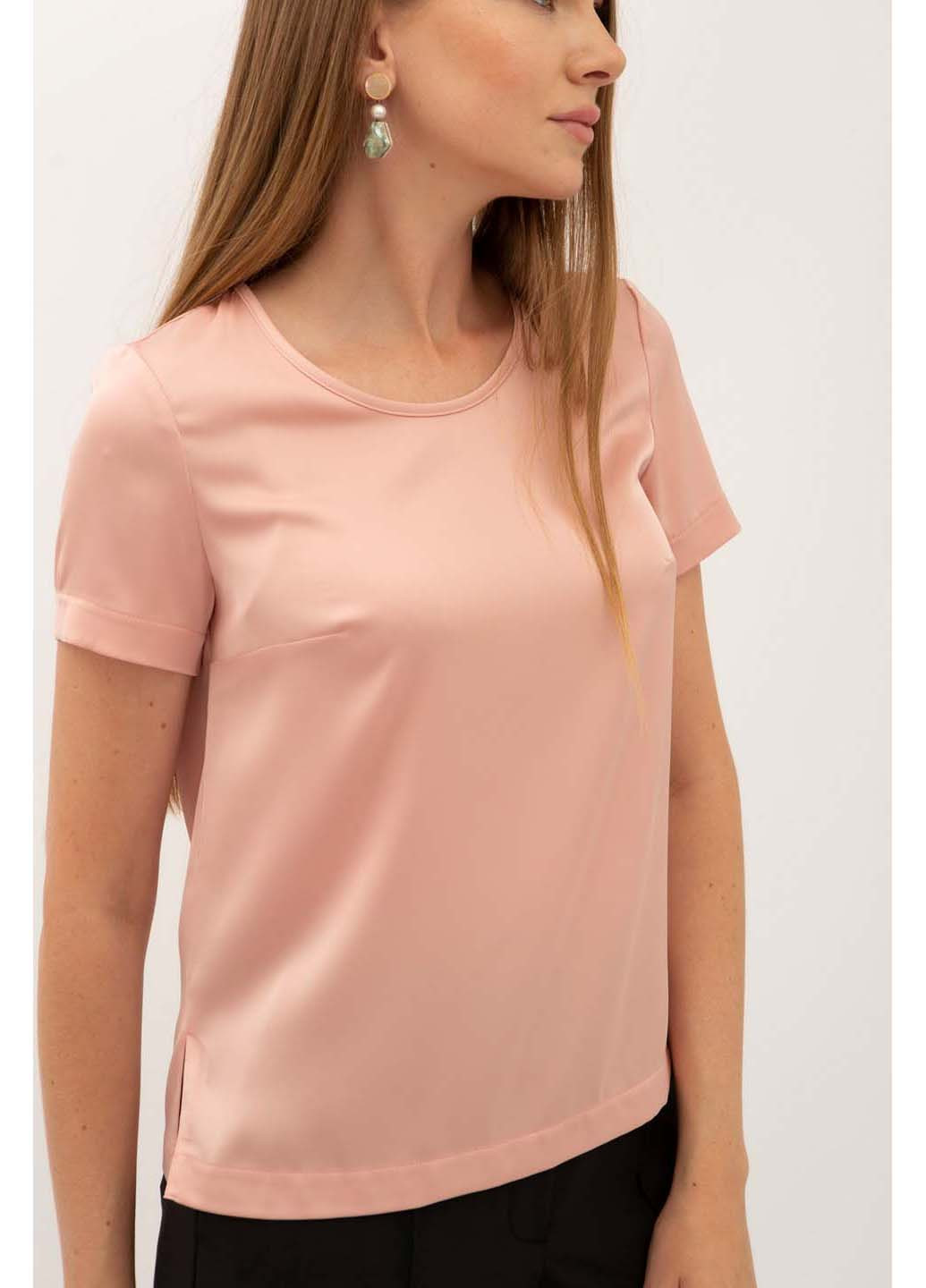 Розовая демисезонная блуза Lesia Ламін 208