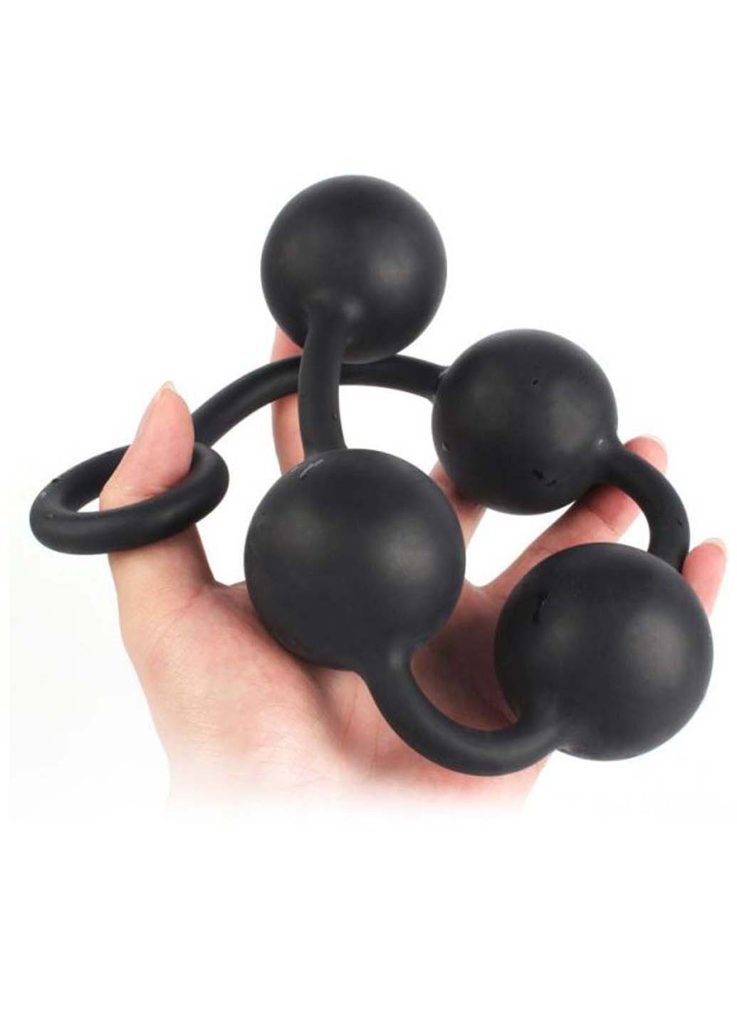 Гигантские анальные шарики Silicone Anal Pull Ball Plug Large Bdsm4u чёрная  ‣ Цена 1794 грн ‣ Купить в интернет-магазине Каста ‣ Киев, Одесса, Харьков  ‣ Доставка по всей Украине!(#272105243)