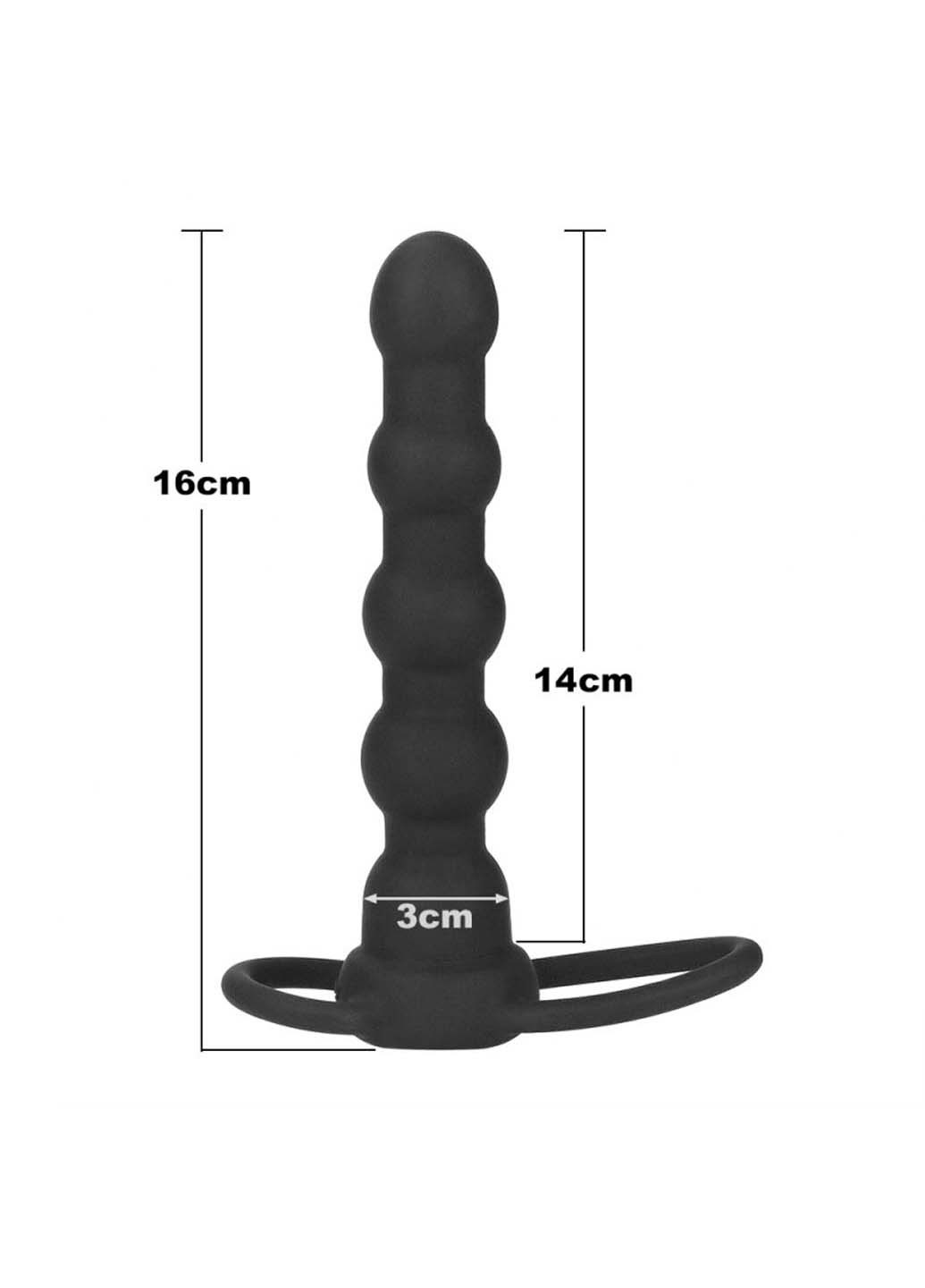 Насадка на член для анальної стимуляції Vibrating Rock Balled Double Prober Lovetoy (272105229)