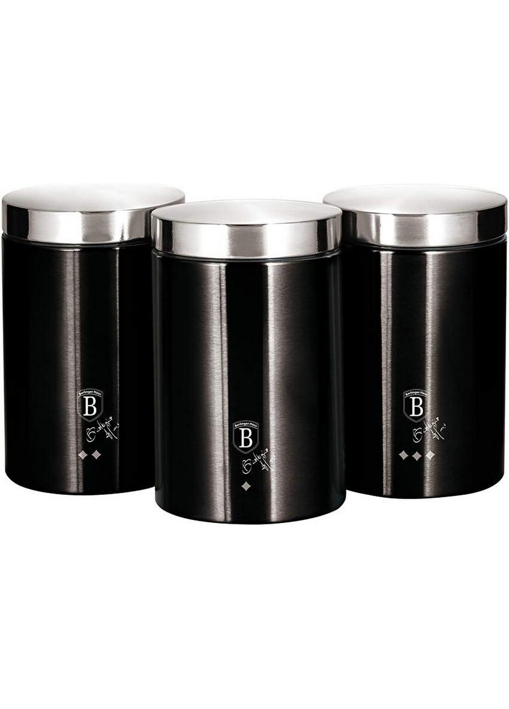 Набір контейнерів Black Silver Collection Berlinger Haus (271980825)