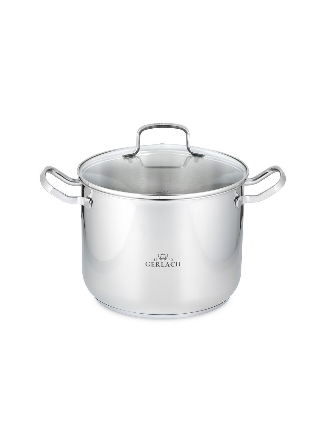 Каструля з кришкою 7 л Simple Gerlach (271981141)