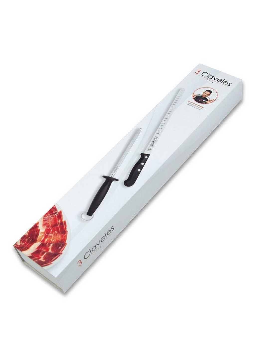 Набір ножів із 2 предметів Pom 3 Claveles чорний,