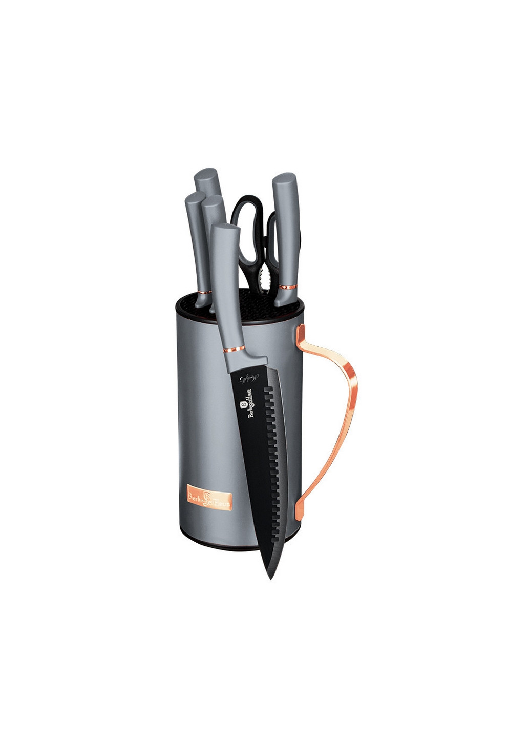 Набор ножей из 7 предметов Moonlight Collection Berlinger Haus серые,