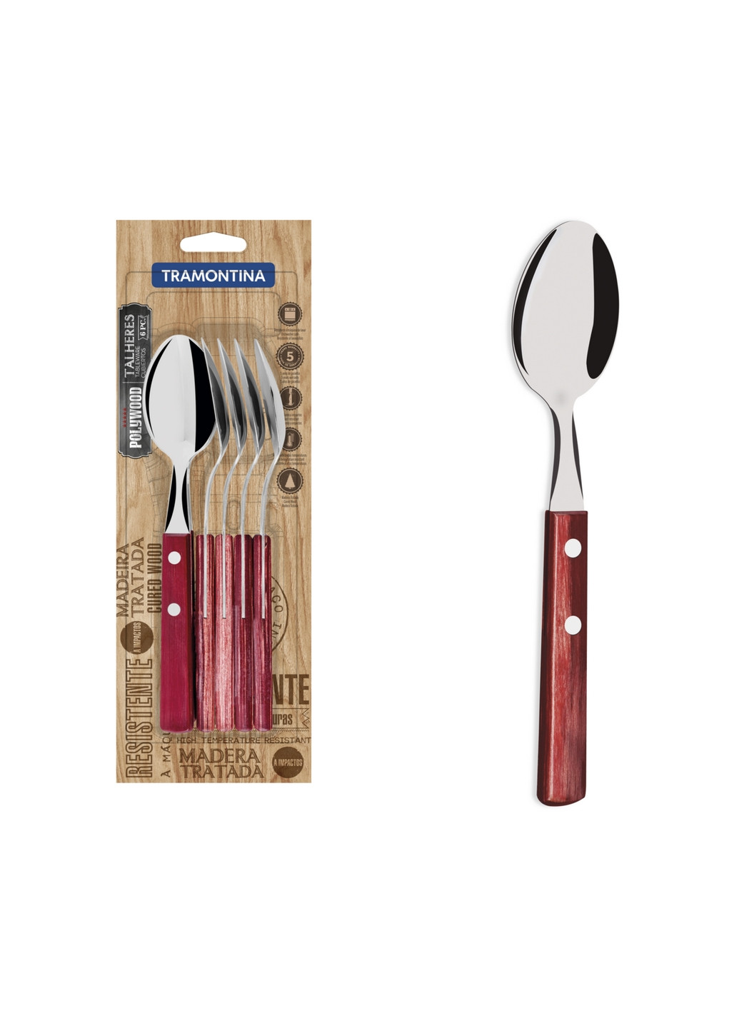 Набір столових ложок Polywood Tramontina (271981006)
