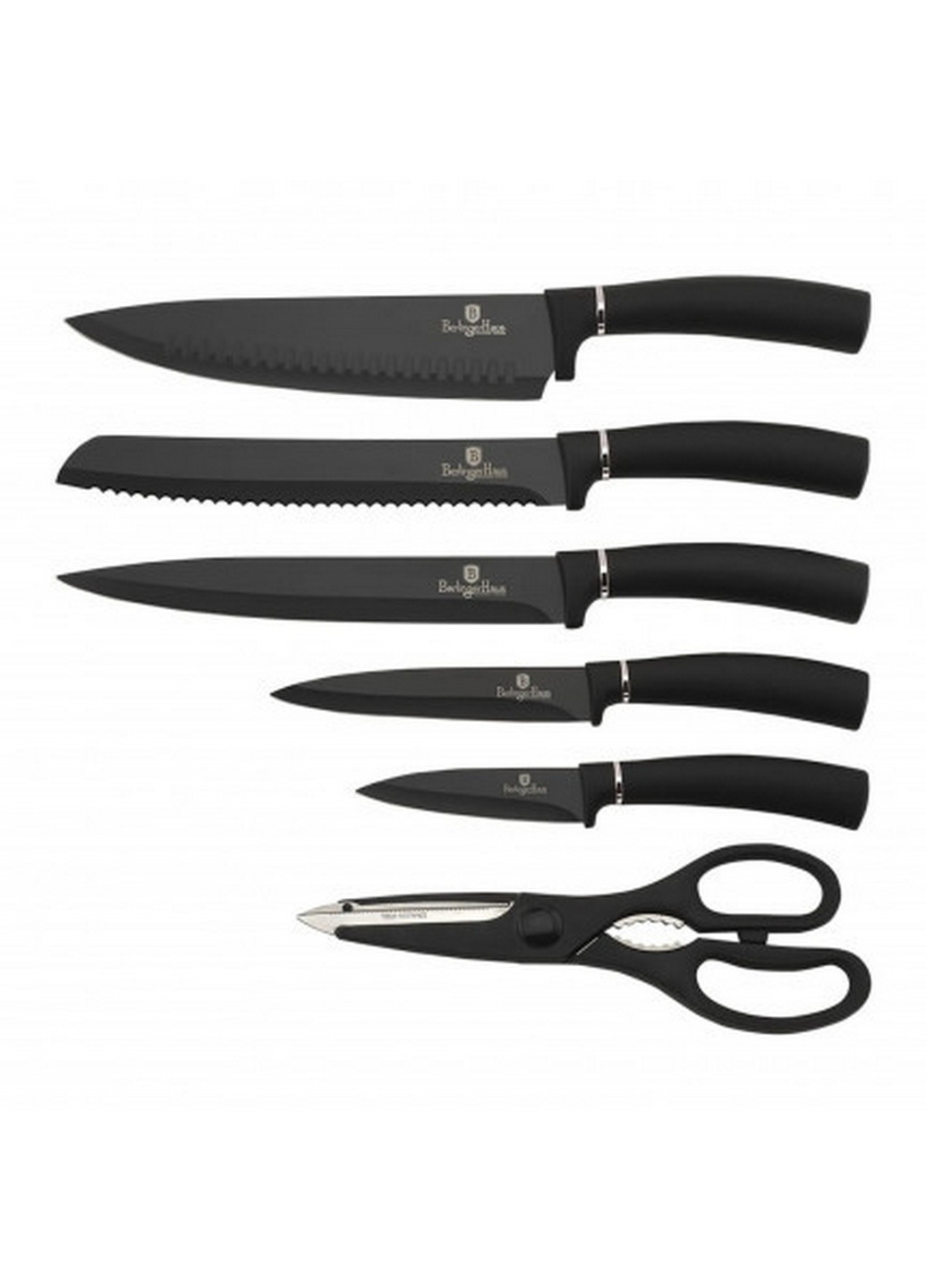 Набор ножей из 7 предметов Black Silver Collection Berlinger Haus чёрные,
