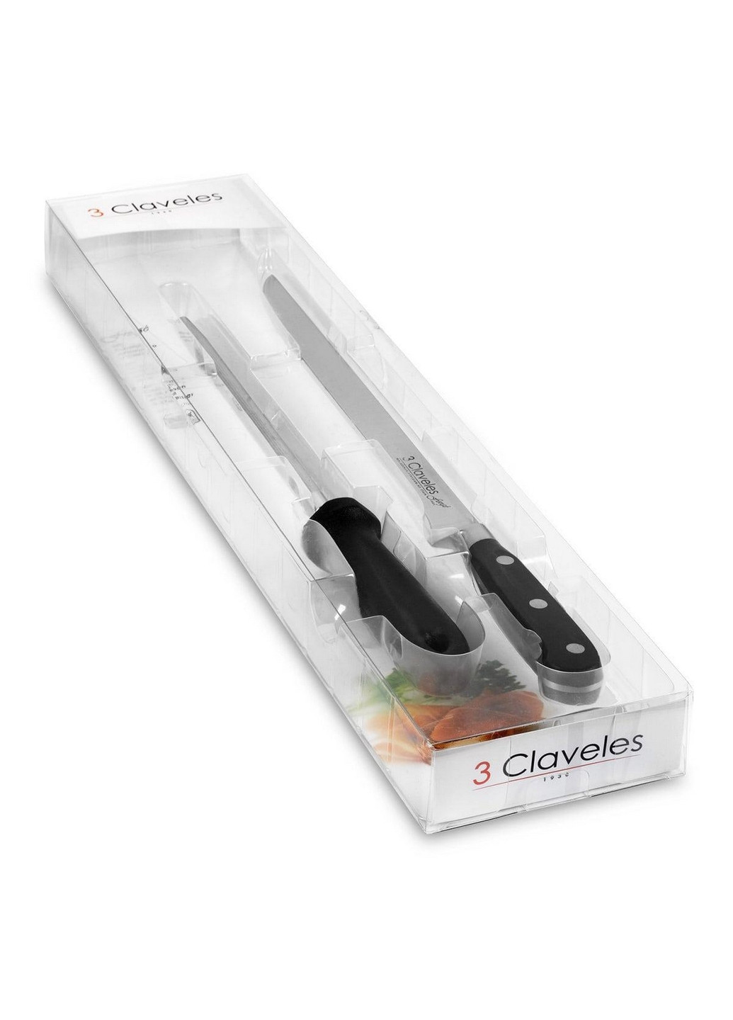 Набор ножей из 2-х предметов Forge 3 Claveles чёрные,