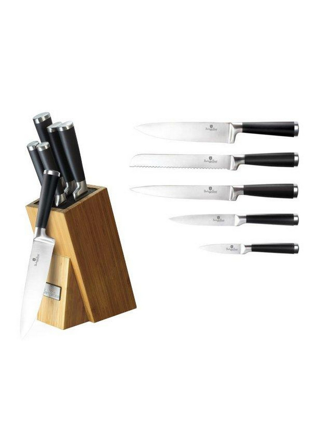 Набір ножів із неіржавкої сталі Berlinger Haus чорний,