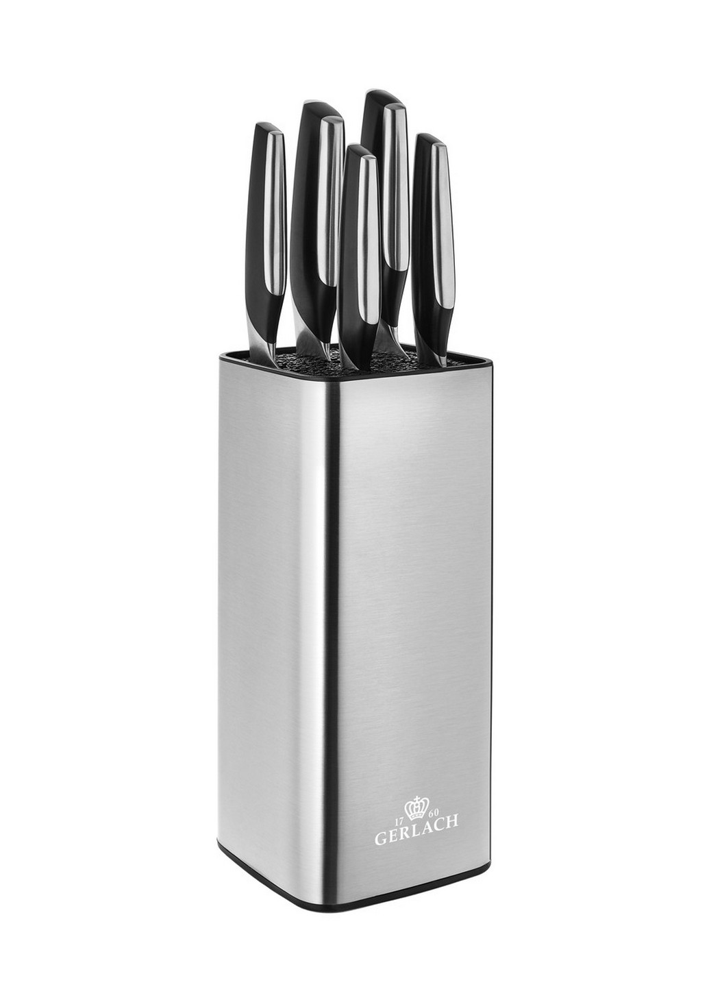 Набор из 5 кухонных ножей и подставки Prestige Gerlach нержавеющая сталь,