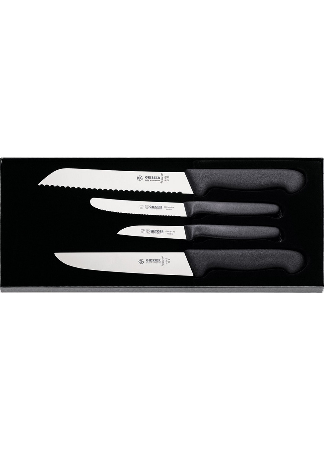 Набір ножів 4 предмети Giesser сірий,