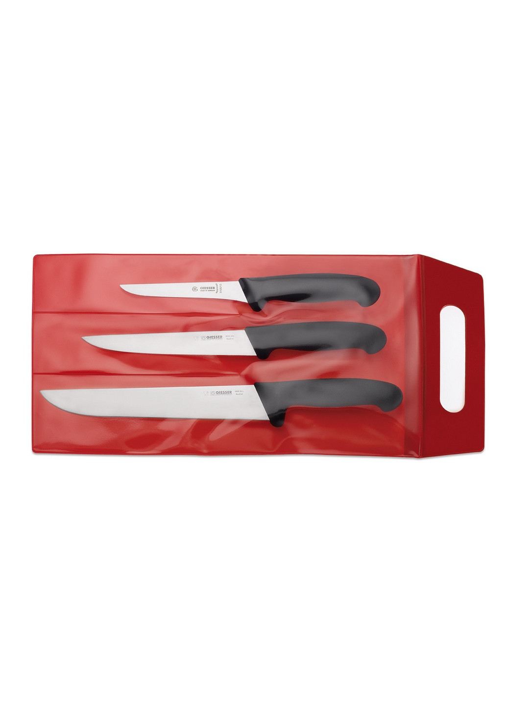 Набір із 3 кухонних ножів Giesser сірий,